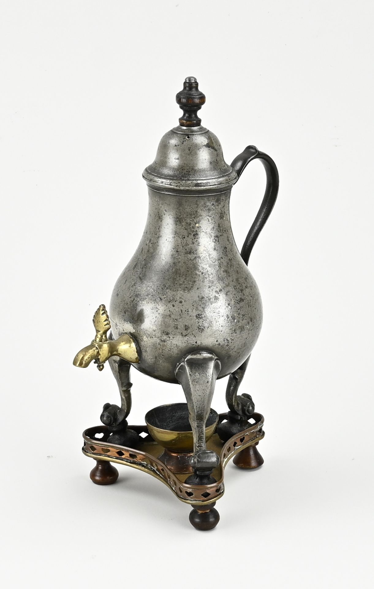 Antique pewter tap jug, 1800