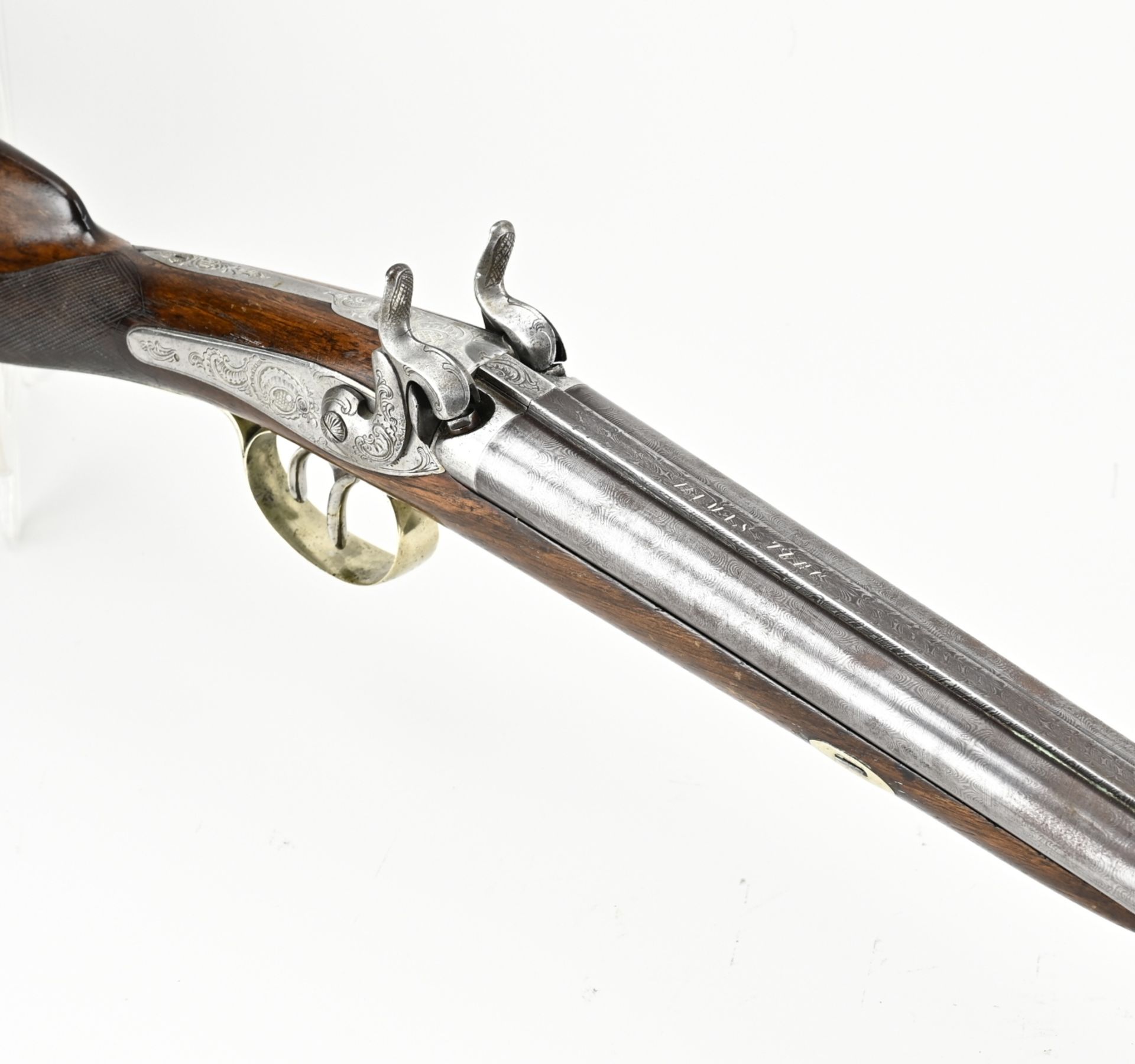Double-barrelled shotgun, L 123 cm. - Image 3 of 3