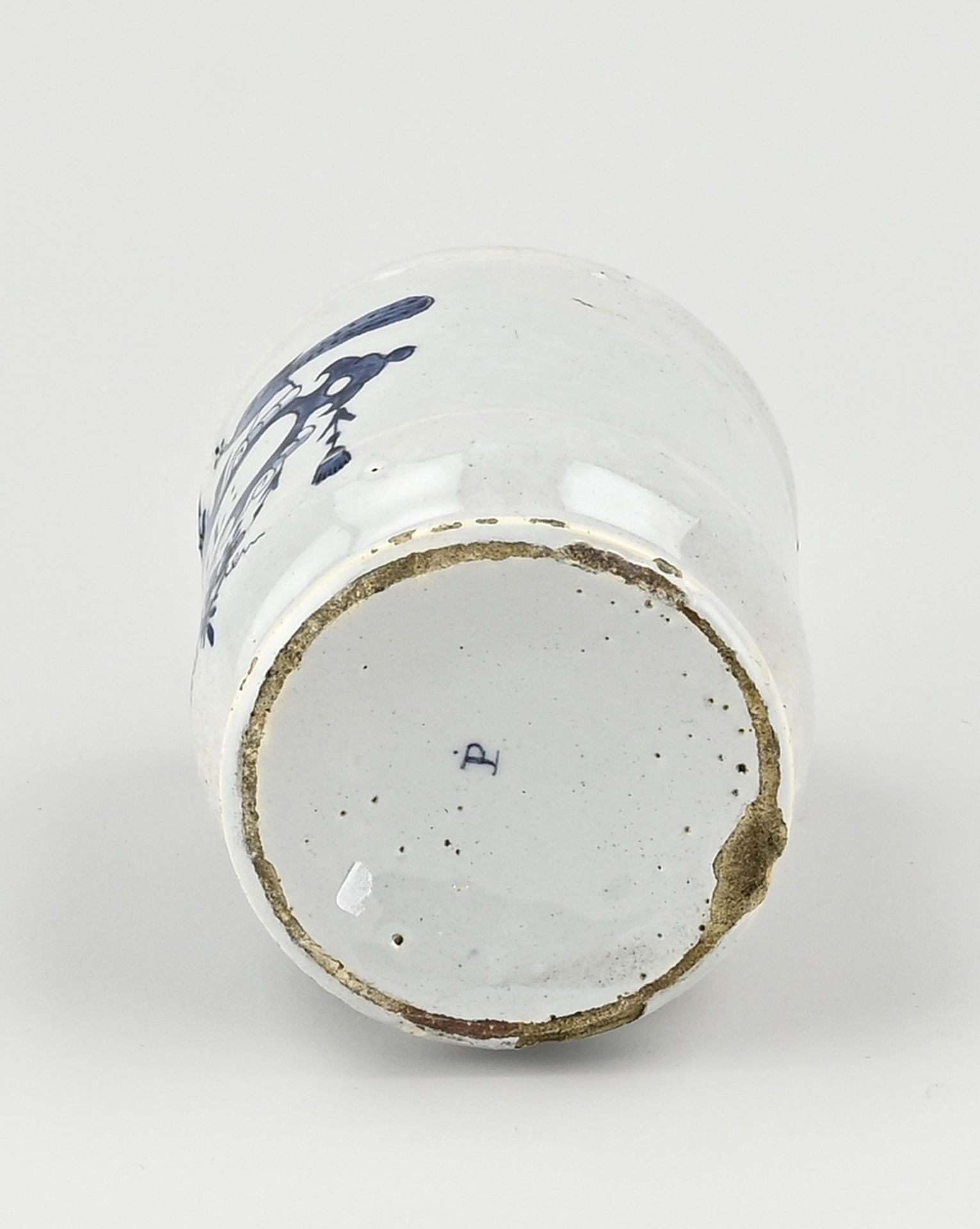 Delft apothecary jar, H 12 cm. - Image 3 of 3