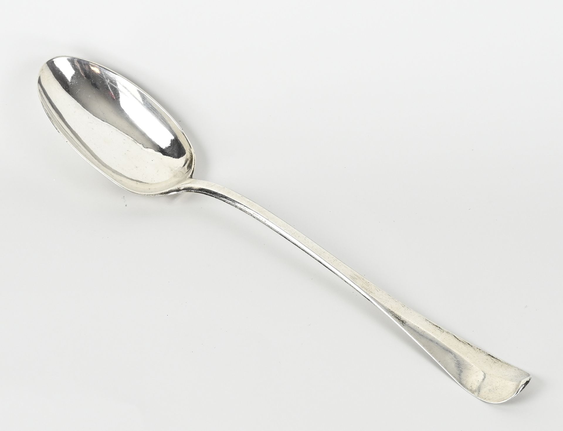 Silver serving spoon 18th century