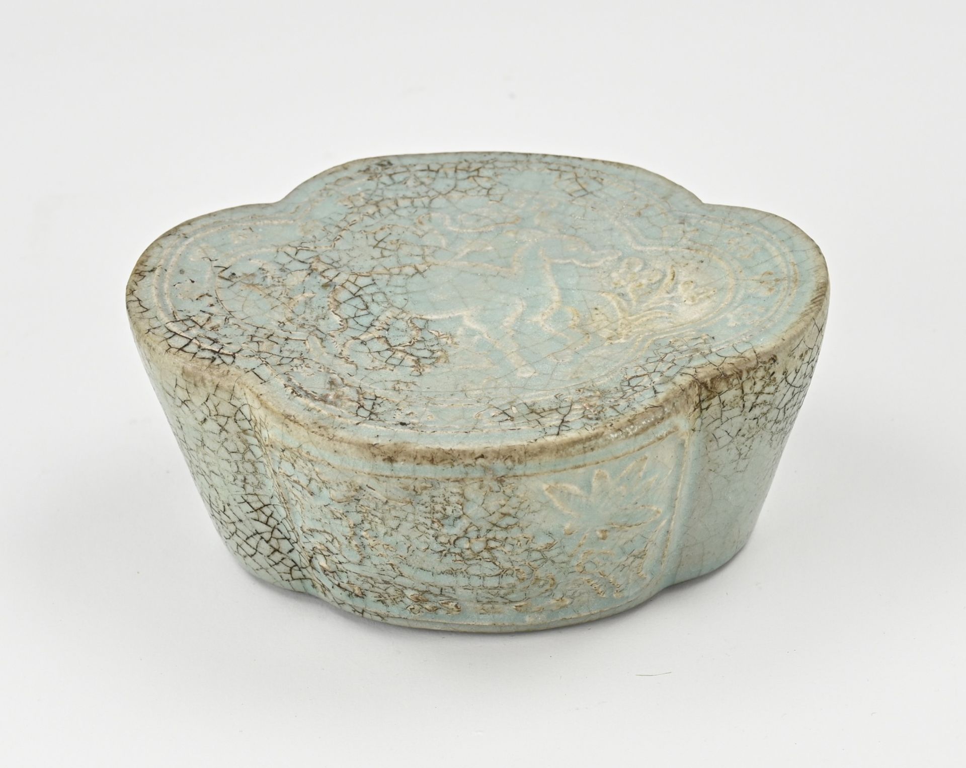 Chinese celadon cushion