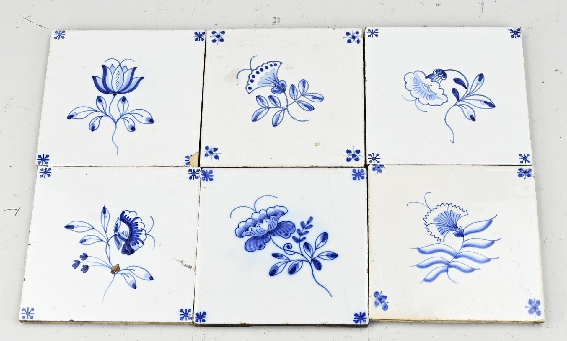 Lot of Frisian tiles (20 pcs.)