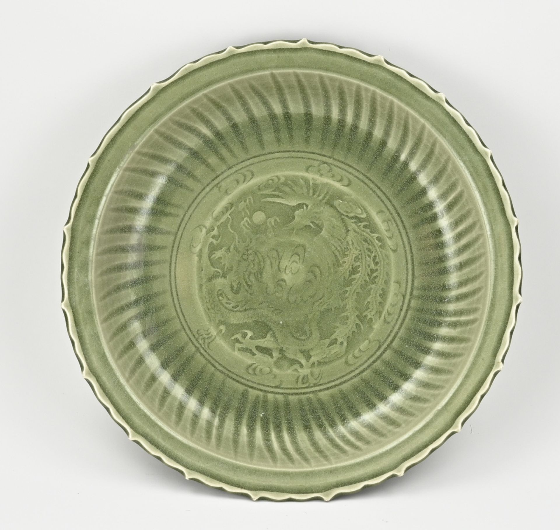 Chinese celadon bowl Ø 41 cm.