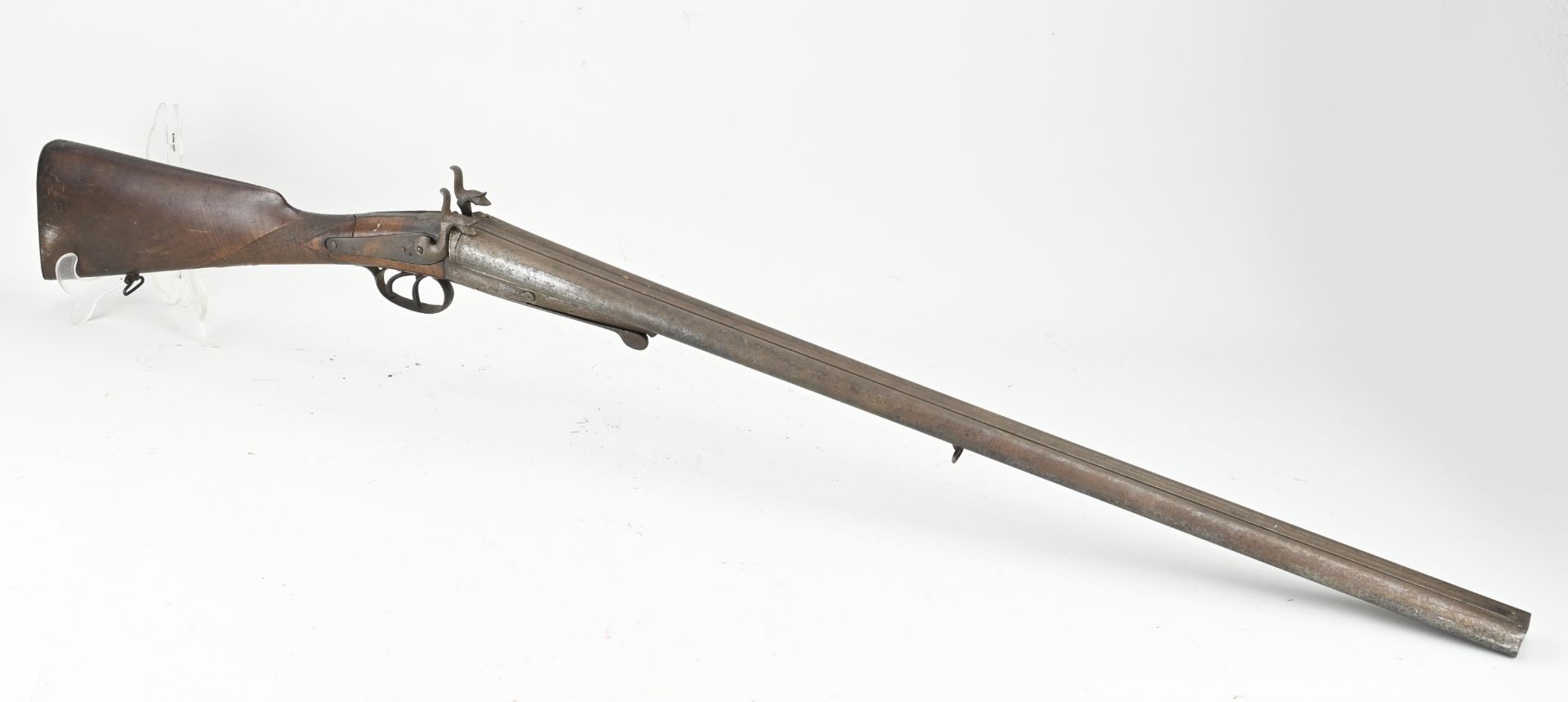 Double-barrelled shotgun, L 116 cm.