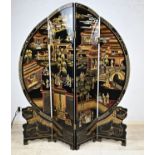 Japanese lacquer folding screen