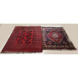 Two hand-knotted rugs