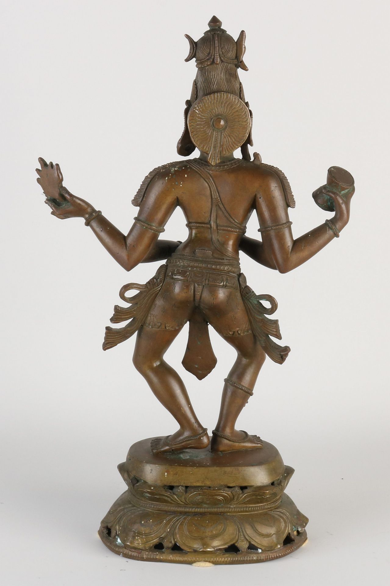 Oriental bronze Shiva, H 40 cm. - Image 2 of 3