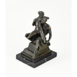 Erotic bronze figure, H 19 cm.