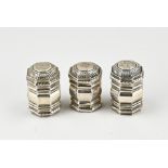 3 Silver snuff boxes