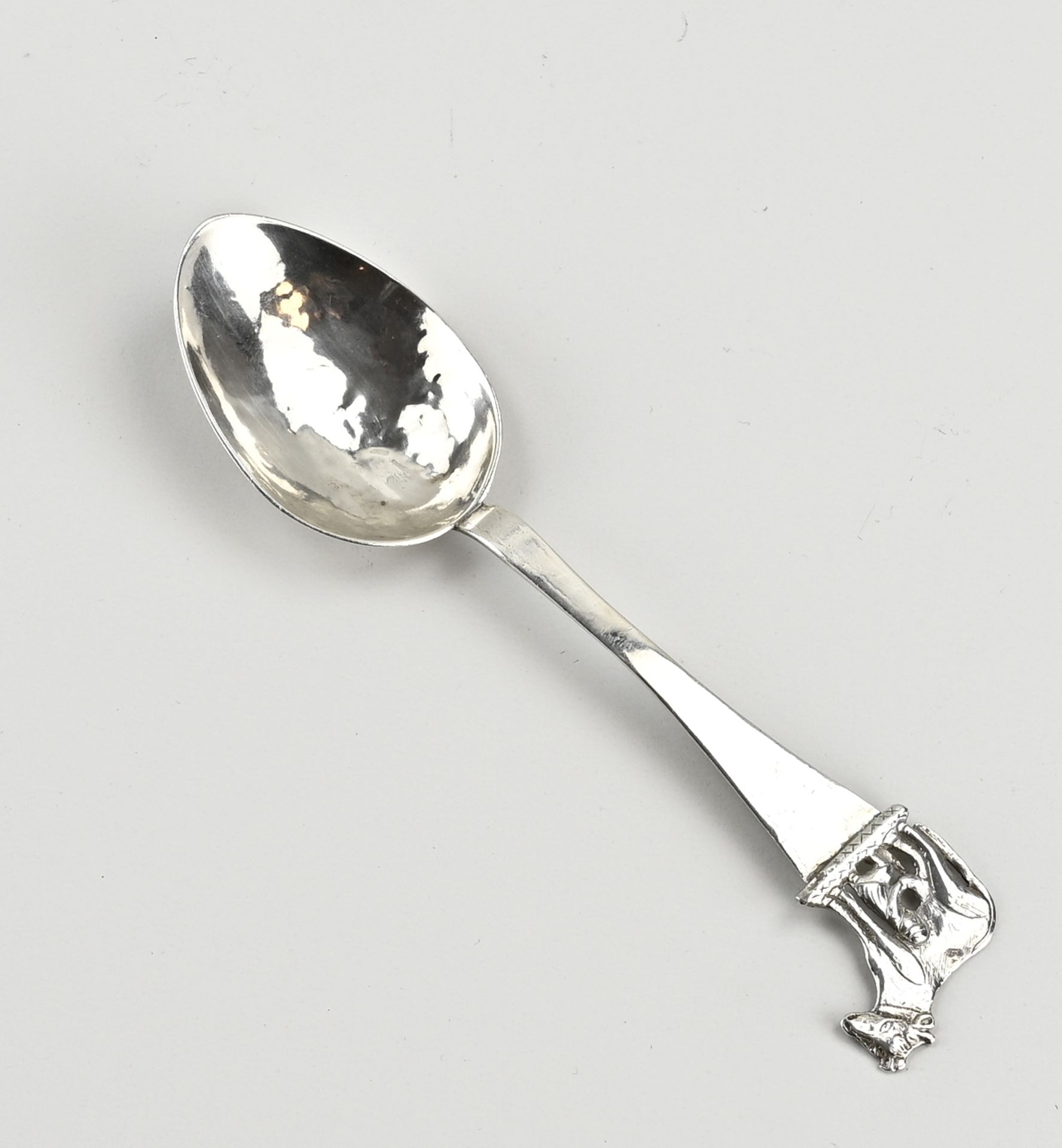 Silver birth spoon