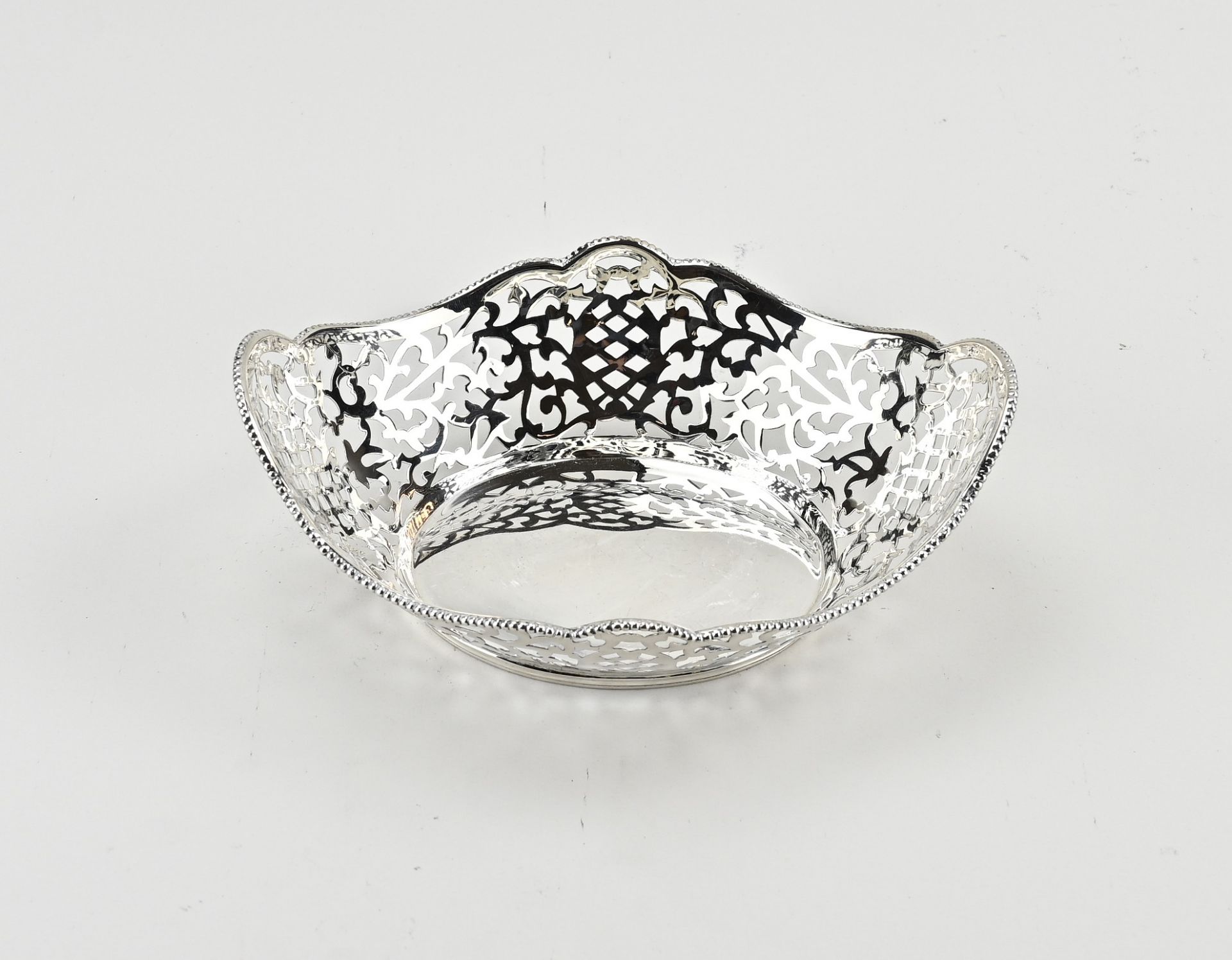 Silver bonbon basket, oval - Bild 2 aus 2