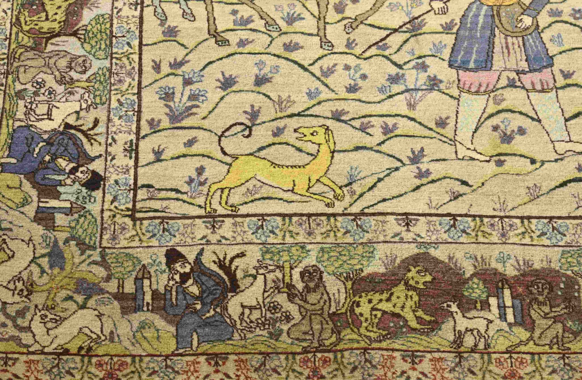 Old Persian rug, 207 x 140 cm. - Bild 2 aus 4