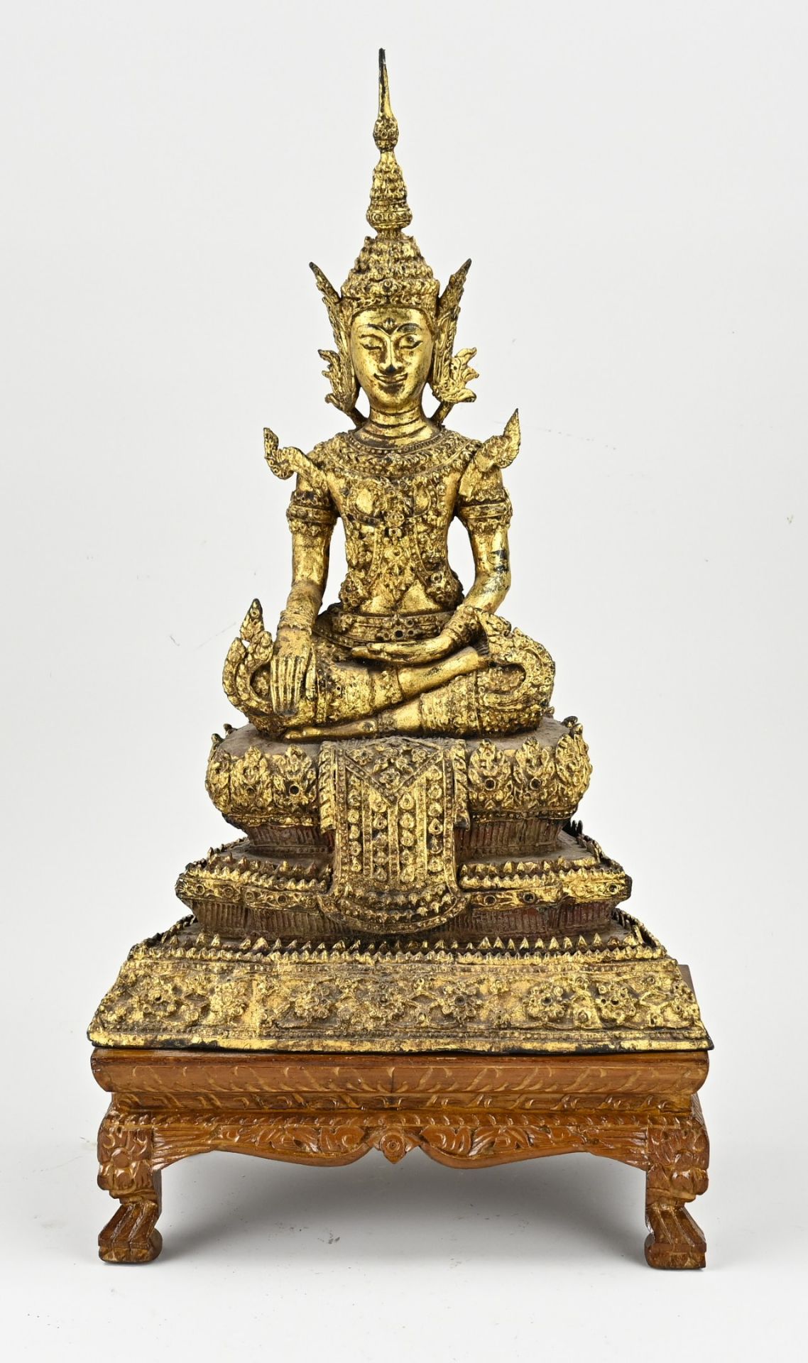 Antique bronze Buddha, H 50 cm.