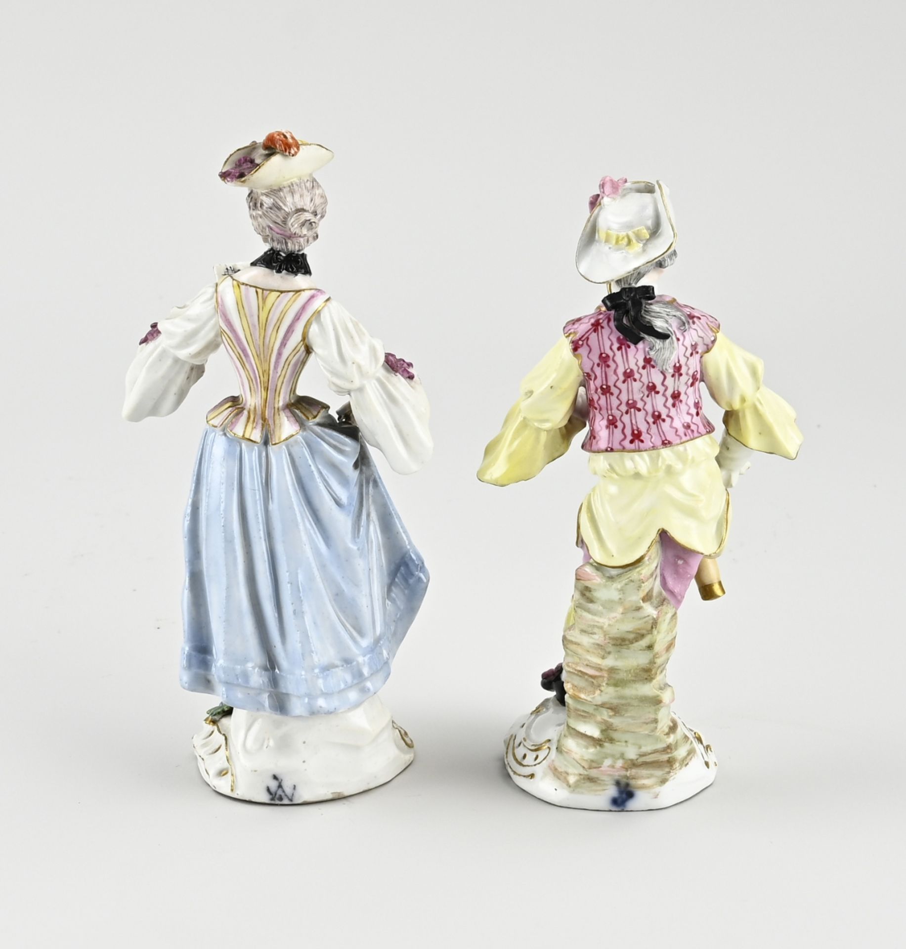 2 x 18th century Meissen figures - Bild 2 aus 3