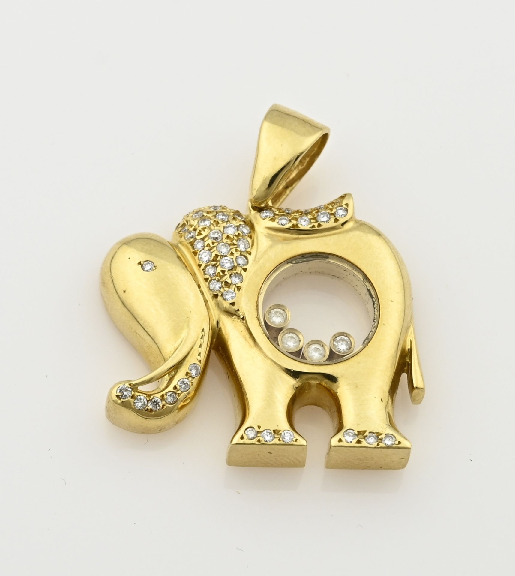 Gold pendant, Elephant