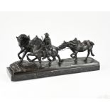 Antique bronze group of figures