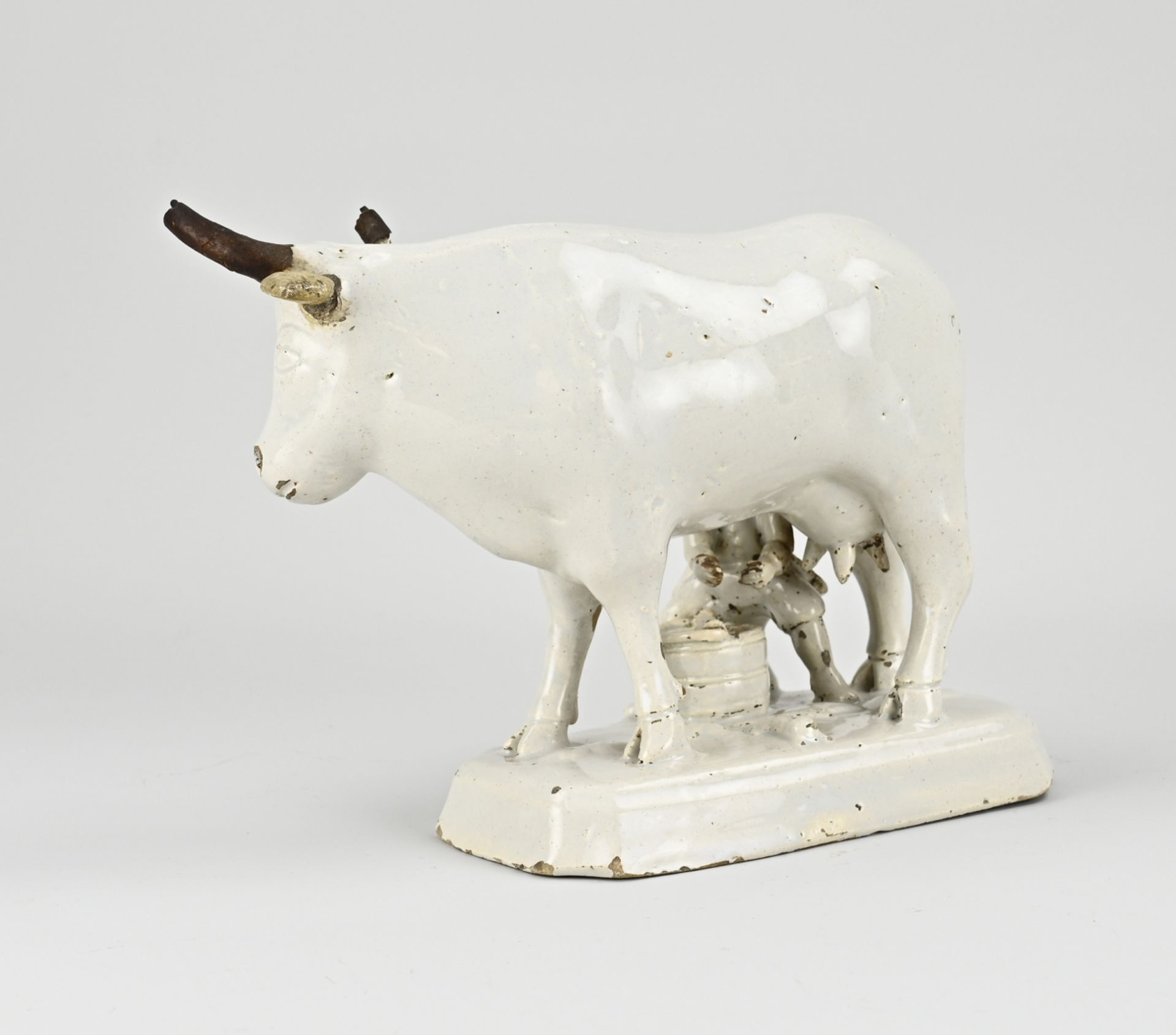 18th Century Delft white sculpture - Image 2 of 3