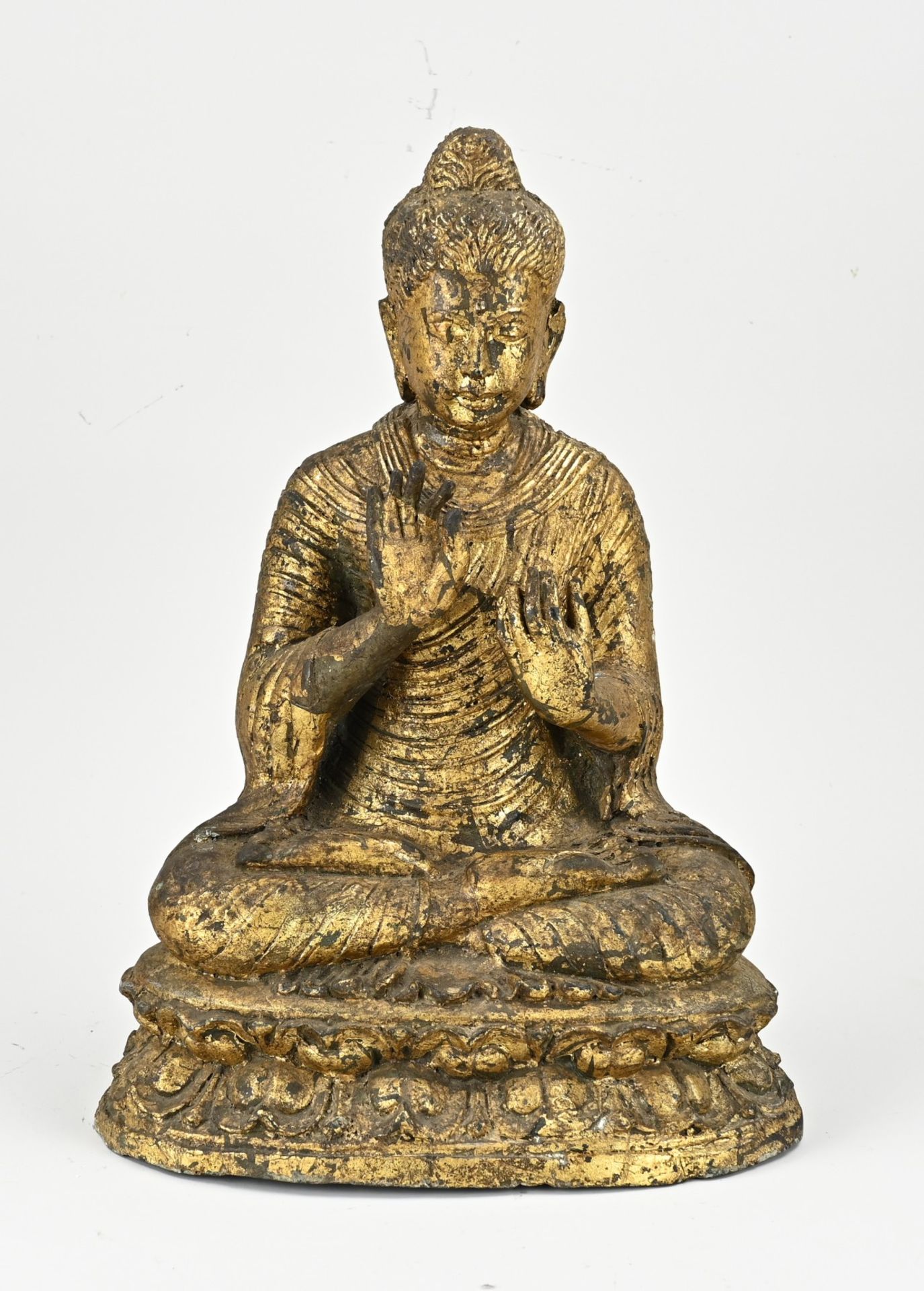 Old/antique Buddha, H 36 cm.