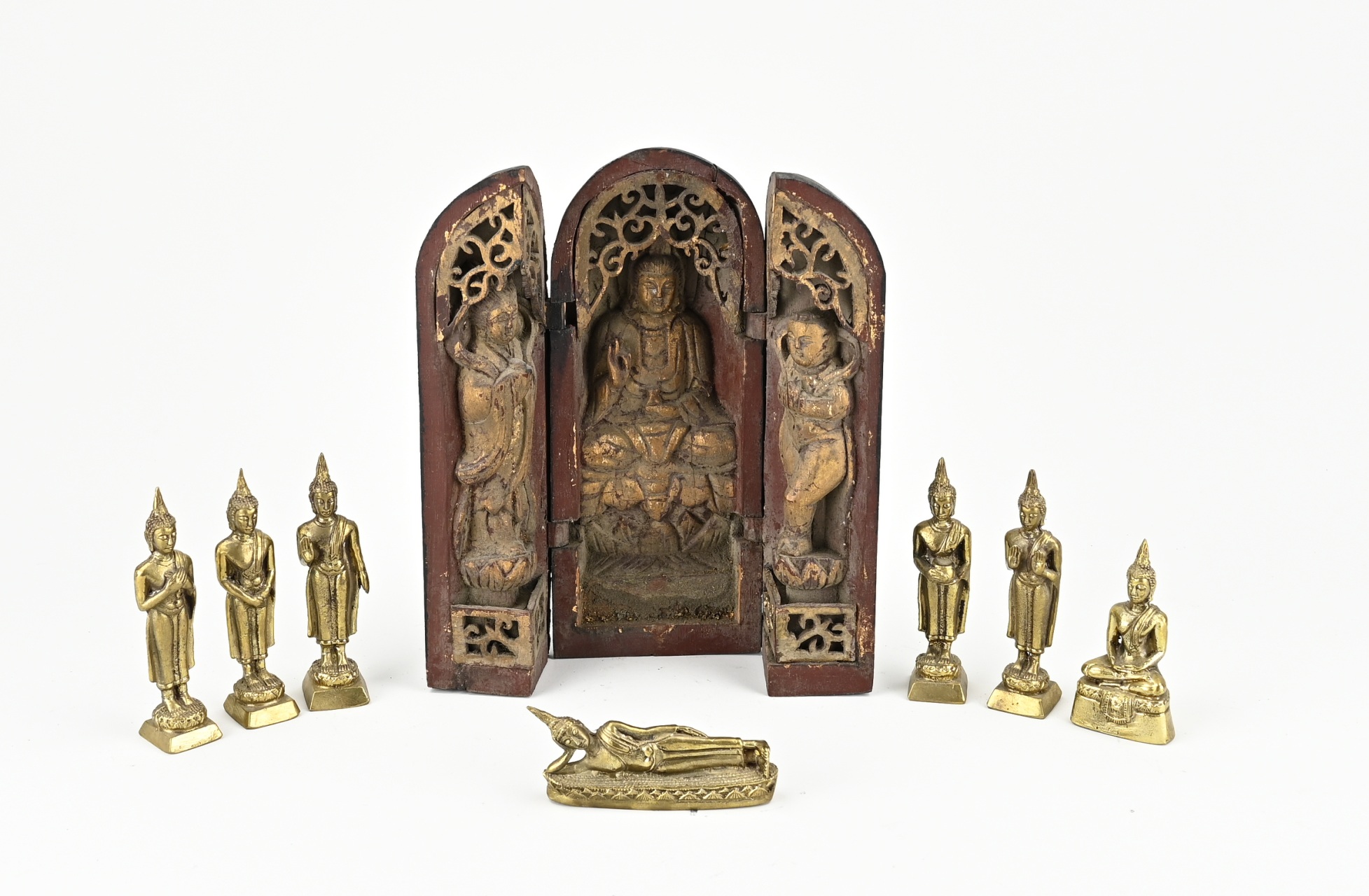 Lot Buddha figures (8x)