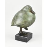 Bronze duck by Evert den Hartog