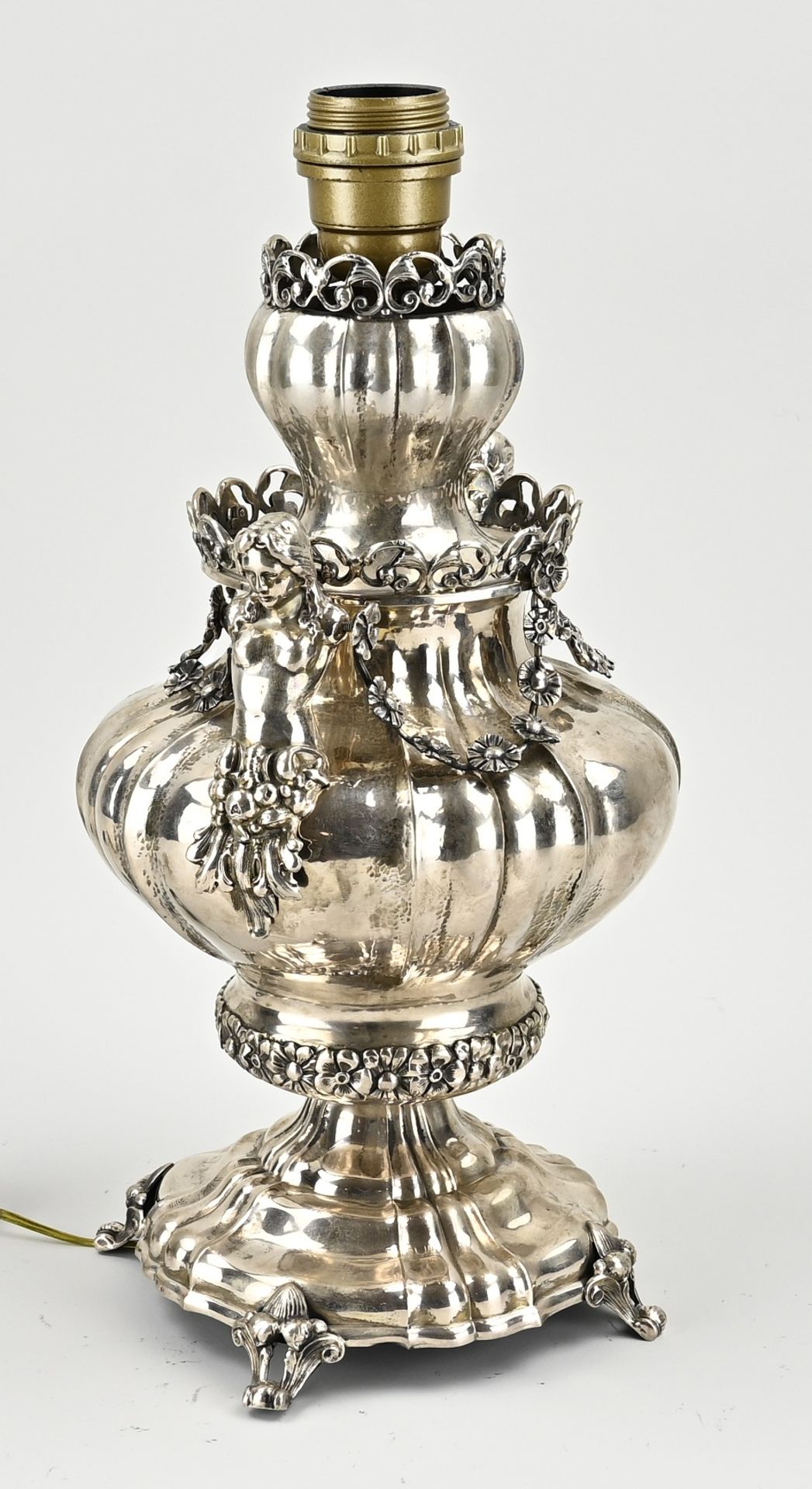 Silver lamp base - Image 2 of 2