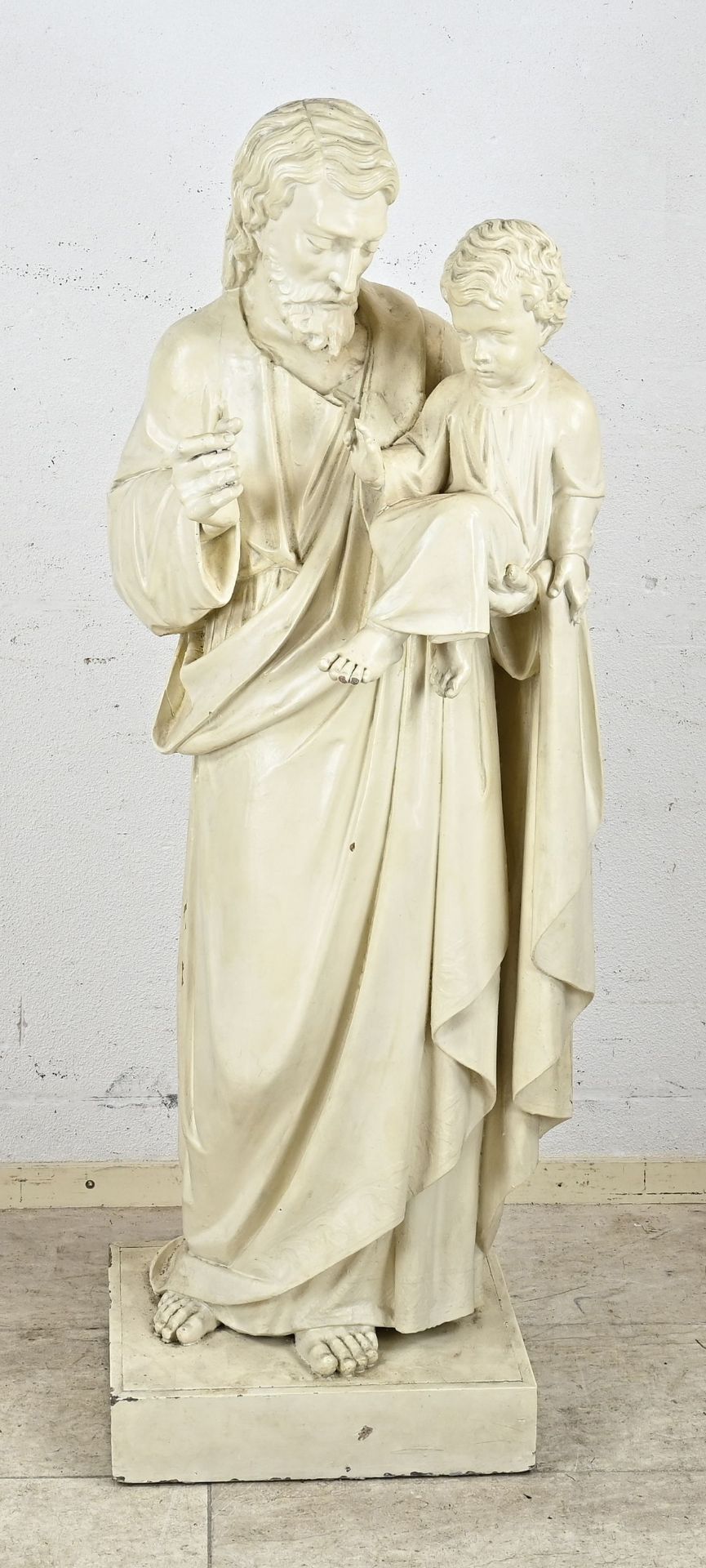 18th - 19th Century ecclesiastical statue, H 137 cm.