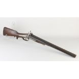 Antique pinfire rifle, L 76 cm.