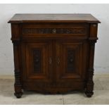 Walnut penant cupboard, 1880