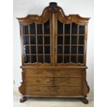 Walnut china cabinet