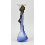 Glass design vase, H 37.7 cm.