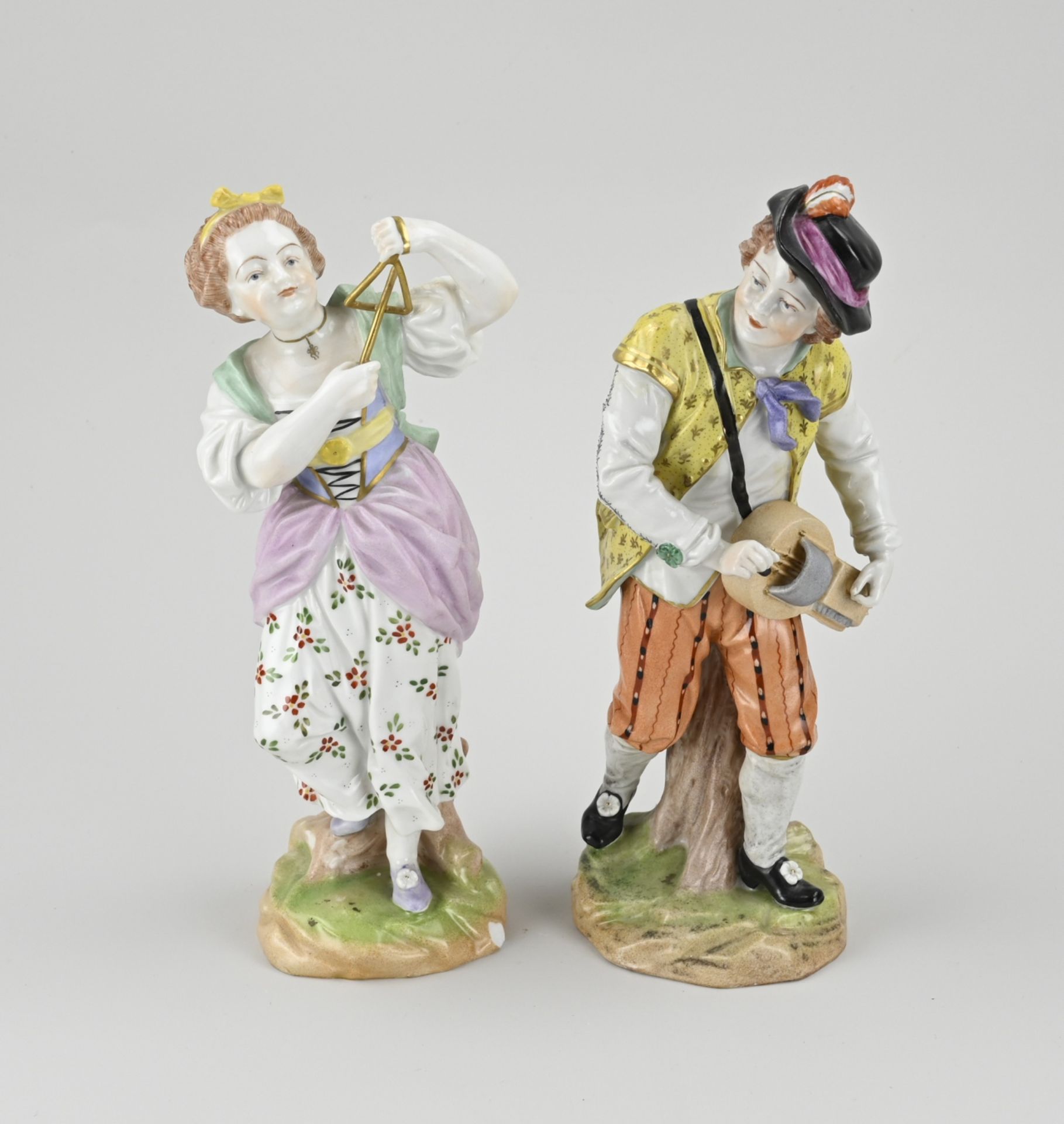 2x Dresden figures