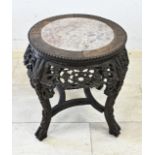 Chinese footstool, H 45 x Ø 45 cm.