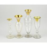 Lot 19th century glassware (4x)