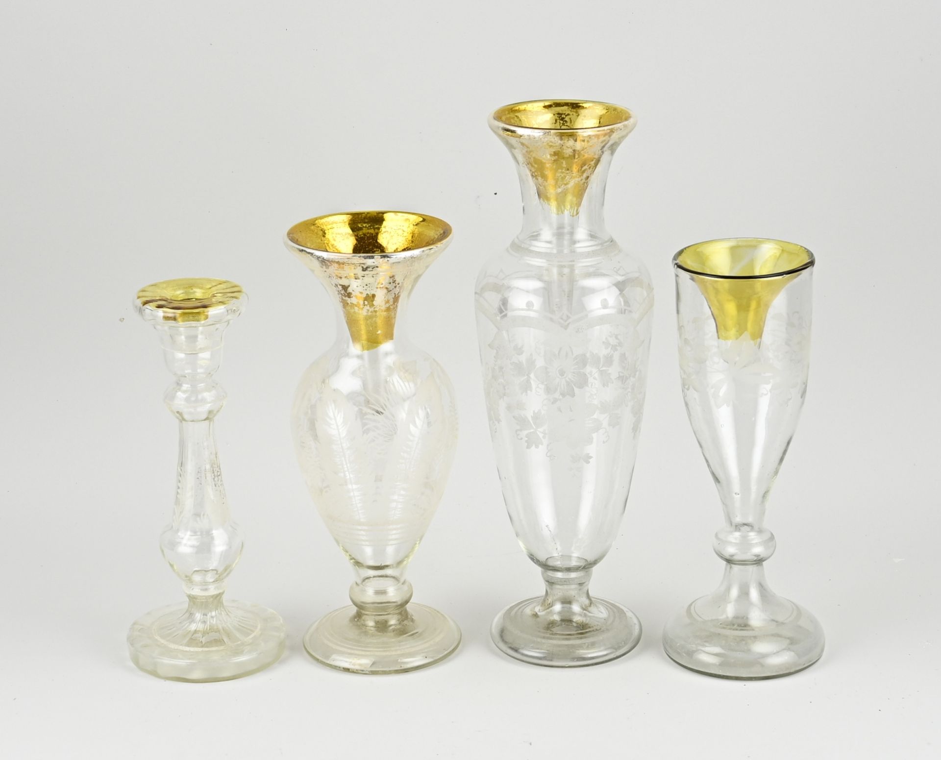 Lot 19th century glassware (4x)
