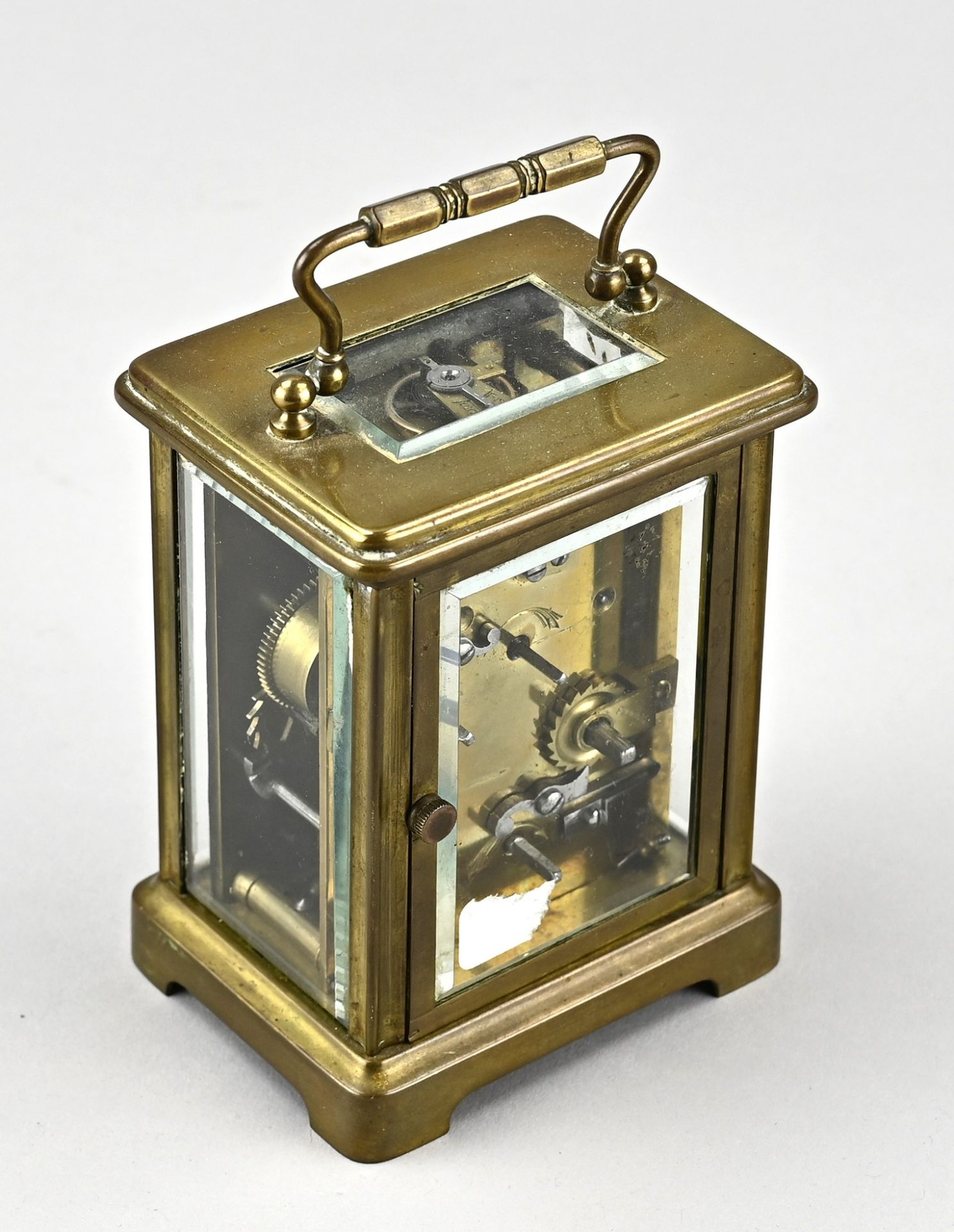 French travel alarm clock, 1900 - Image 2 of 2
