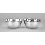 Two silver finger bowls, Bonebakker & Zn