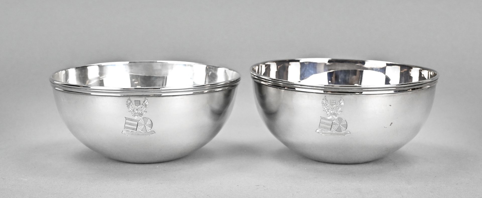 Two silver finger bowls, Bonebakker & Zn