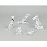 5x Swarovski figures