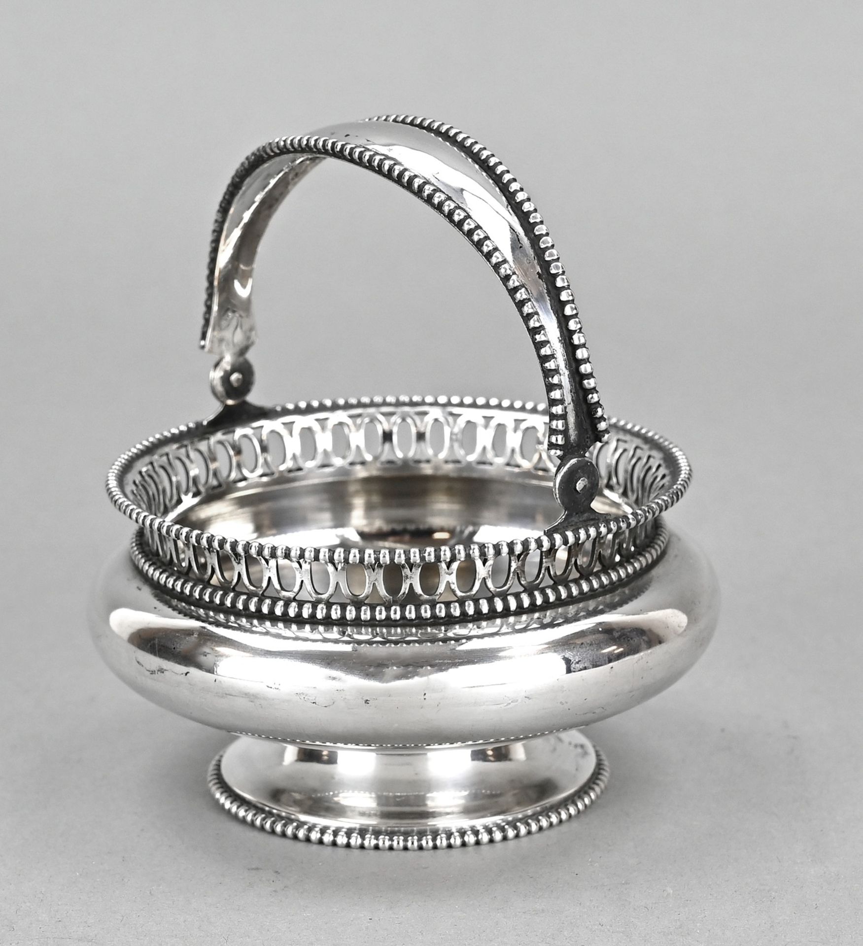 Silver sugar bowl