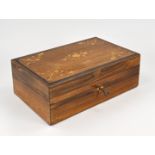 Rosewood writing box, 1850