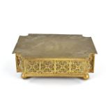 Gilded brass console