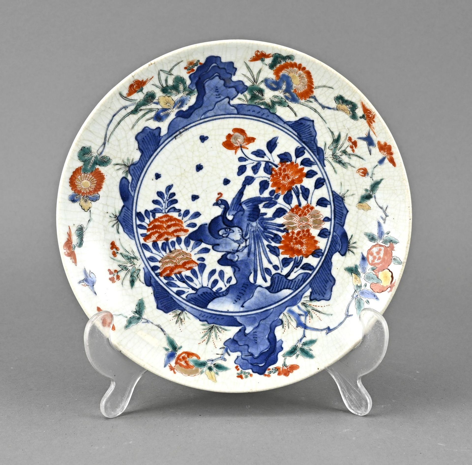 Japanese kakiemon plate Ø 19.7 cm.