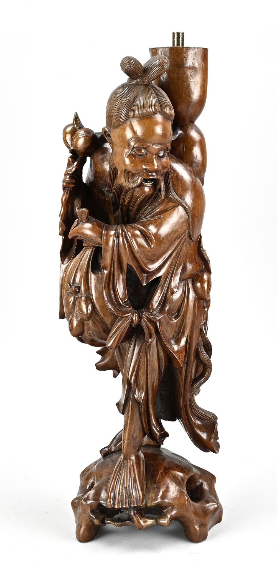 Chinese wooden statue