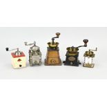 5x Antique coffee grinder