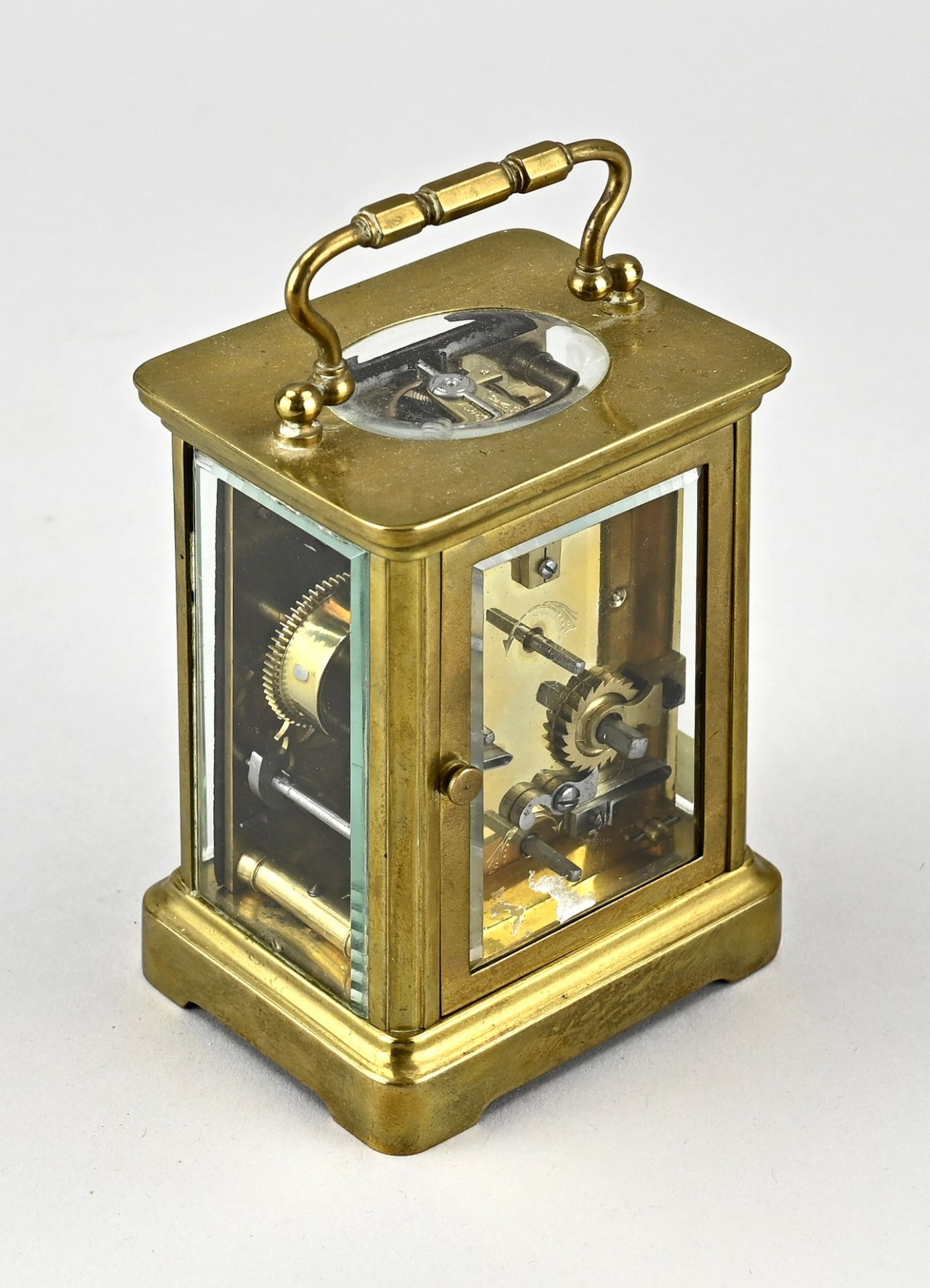 French travel alarm clock, 1900 - Image 2 of 2