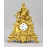 French gold-plated mantel clock