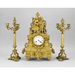 3-piece French clock set, 1850