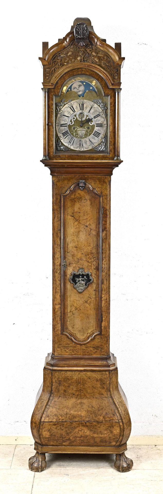 18th century grandfather clock, 1740