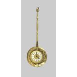 Antique wall clock in the shape of a bedpan