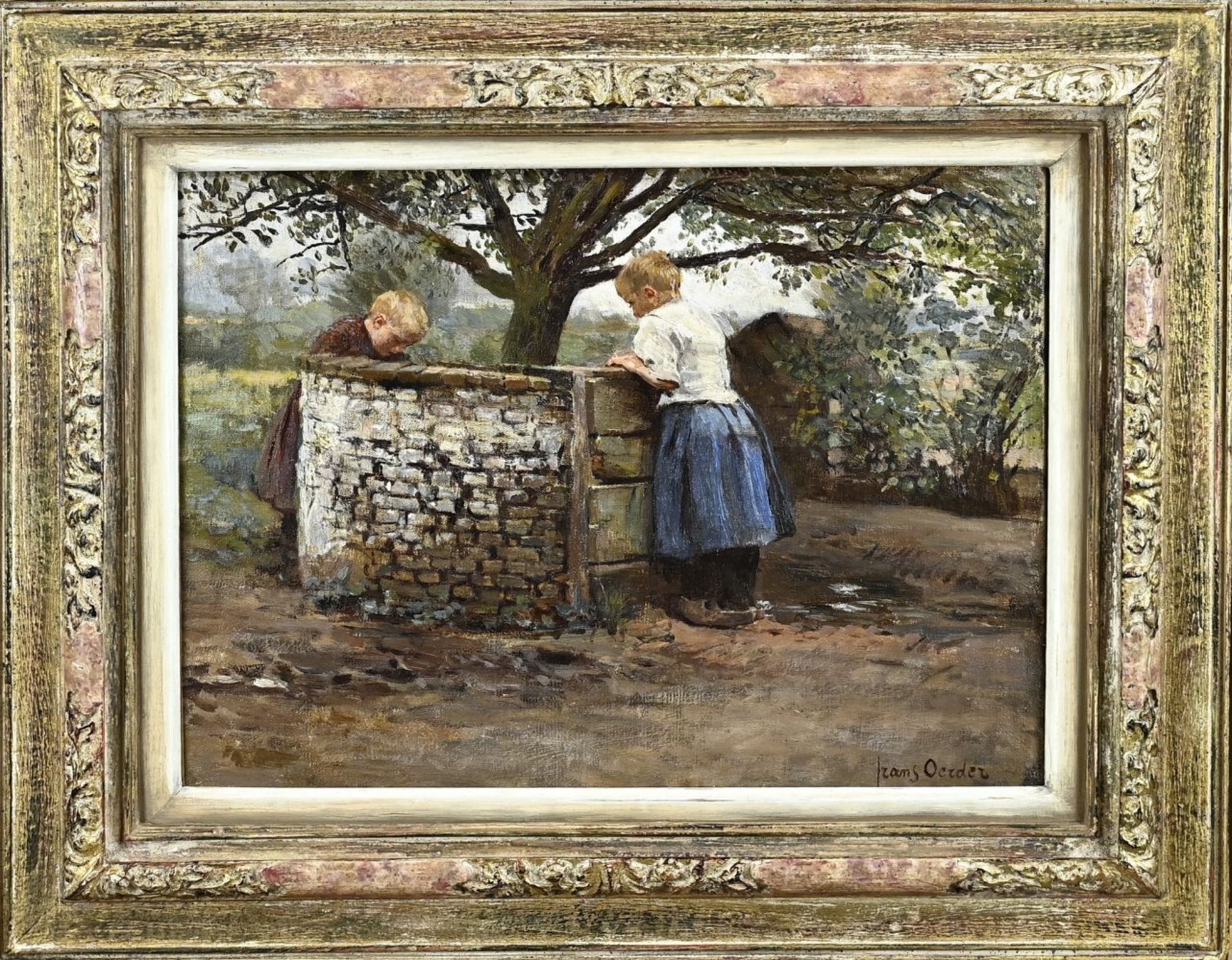 Frans David Oerder, Two farmer's children at a well in South Africa